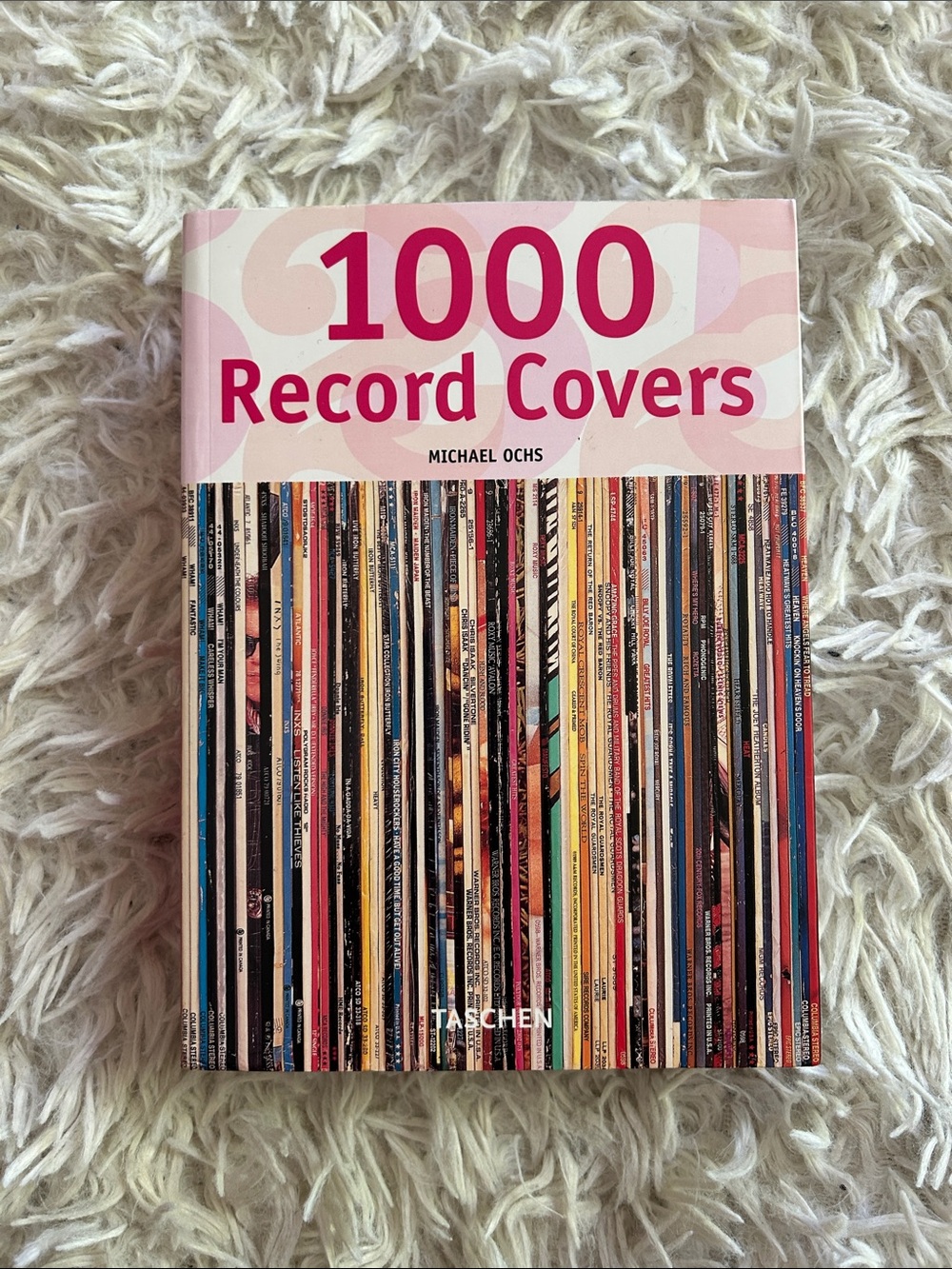 Taschen 1000 Record Covers — Pink & Multicolor Spine, by Michael Ochs